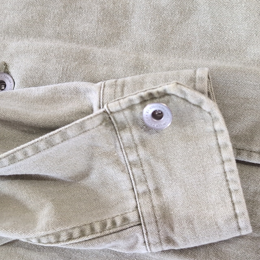 Taylor Stitch Olive Green Lightweight Shirt Jacket - Picture 8 of 10